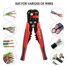 Load image into Gallery viewer, Electrician Multifunctional Pliers Crimper Cable Cutter Wire Tool Cable Wire Stripper Cutter Automatic Stripping Plier Hand Tool
