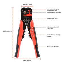 Load image into Gallery viewer, Electrician Multifunctional Pliers Crimper Cable Cutter Wire Tool Cable Wire Stripper Cutter Automatic Stripping Plier Hand Tool
