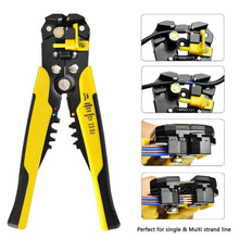 Load image into Gallery viewer, Electrician Multifunctional Pliers Crimper Cable Cutter Wire Tool Cable Wire Stripper Cutter Automatic Stripping Plier Hand Tool
