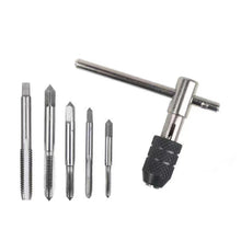 Load image into Gallery viewer, T-type M3-M8 6PCS/Set Hand Tap Wrench Set Screw Thread Plug T-shaped Tool Threading tool Hardware Tap Wrench Maintenance Service Tool
