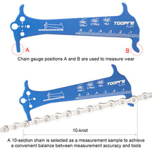 Load image into Gallery viewer, 1PC Multi-Functional Bicycle Chain Measuring Ruler Chain Wear Detection Tool Length Diameter Test Calipers
