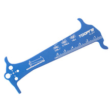 Load image into Gallery viewer, 1PC Multi-Functional Bicycle Chain Measuring Ruler Chain Wear Detection Tool Length Diameter Test Calipers
