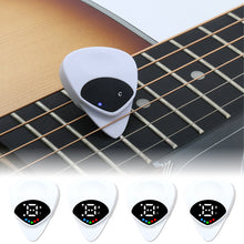 Load image into Gallery viewer, 1PC 2-IN-1 Guitar Pick Tuner Bass and Ukulele 12-Tone Equal Temperament Tuner
