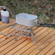 Load image into Gallery viewer, 1PC 16*16CM Multifunctional Collapsible Stainless Steel Gas Rack Outdoor Camping Barbecue Kettle Rack
