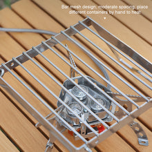 Load image into Gallery viewer, 1PC 16*16CM Multifunctional Collapsible Stainless Steel Gas Rack Outdoor Camping Barbecue Kettle Rack
