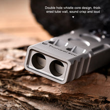 Load image into Gallery viewer, 2-IN-1 Outdoor Adventure High-Decibel Titanium Explosive Whistle EDC Extended Design Compass With Hanging Holes
