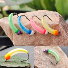 Load image into Gallery viewer, 1PC Luminous Nymphs Fly Hook Lure Bent Back Hook Fishing Accessories

