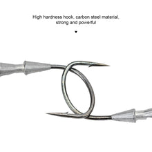 Load image into Gallery viewer, 5PCS Lure Fire Basto Hooks Lightweight Micro Reinforcement Lead Head Hook Black Pit Lure Fishhook
