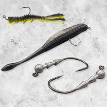 Load image into Gallery viewer, 5PCS Lure Fire Basto Hooks Lightweight Micro Reinforcement Lead Head Hook Black Pit Lure Fishhook
