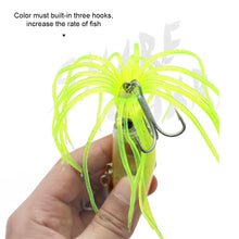 Load image into Gallery viewer, 1PC 14CM/40G Lure Bait With Whiskers Treble Hook Design Sea Fishing Octopus Long Casting Bait Fishing Tackle Accessory
