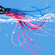 Load image into Gallery viewer, 1PC 14CM/40G Lure Bait With Whiskers Treble Hook Design Sea Fishing Octopus Long Casting Bait Fishing Tackle Accessory
