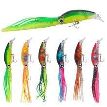 Load image into Gallery viewer, 1PC 14CM/40G Lure Bait With Whiskers Treble Hook Design Sea Fishing Octopus Long Casting Bait Fishing Tackle Accessory
