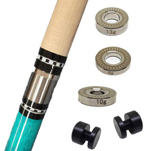 Load image into Gallery viewer, 8/10/13G Pool Cue Stainless Steel Balance Ring 3/8 5/16 Billiard Cue Middle Wheel Balance Ring Organizer Billiard Accessories
