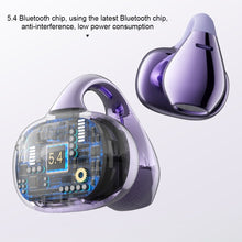 Load image into Gallery viewer, 5.4 Wireless Bluetooth Headphones With Digital Display Ear Clip Bone Conduction Long Endurance Sports Headphones
