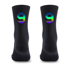 Load image into Gallery viewer, 1Pair Figure Dazzling Reflection Riding Socks For 39-46 Yard Road Bike Wmoisture Absorption And Sweat Releasing Riding Netherstock

