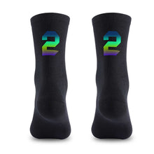Load image into Gallery viewer, 1Pair Figure Dazzling Reflection Riding Socks For 39-46 Yard Road Bike Wmoisture Absorption And Sweat Releasing Riding Netherstock
