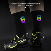 Load image into Gallery viewer, 1Pair Figure Dazzling Reflection Riding Socks For 39-46 Yard Road Bike Wmoisture Absorption And Sweat Releasing Riding Netherstock
