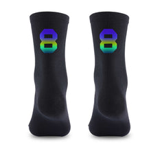 Load image into Gallery viewer, 1Pair Figure Dazzling Reflection Riding Socks For 39-46 Yard Road Bike Wmoisture Absorption And Sweat Releasing Riding Netherstock
