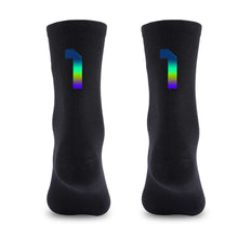 Load image into Gallery viewer, 1Pair Figure Dazzling Reflection Riding Socks For 39-46 Yard Road Bike Wmoisture Absorption And Sweat Releasing Riding Netherstock
