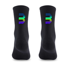 Load image into Gallery viewer, 1Pair Figure Dazzling Reflection Riding Socks For 39-46 Yard Road Bike Wmoisture Absorption And Sweat Releasing Riding Netherstock
