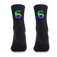 Load image into Gallery viewer, 1Pair Figure Dazzling Reflection Riding Socks For 39-46 Yard Road Bike Wmoisture Absorption And Sweat Releasing Riding Netherstock
