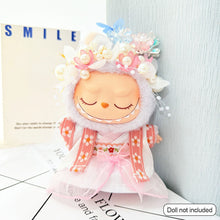 Load image into Gallery viewer, Hanfu Set Suitable for 17cm Labubu Doll Clothes Elegant Mini Dress with Delicate Ribbons Cute Decorative Dolls Mini Fashion Accessories
