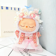 Load image into Gallery viewer, Hanfu Set Suitable for 17cm Labubu Doll Clothes Elegant Mini Dress with Delicate Ribbons Cute Decorative Dolls Mini Fashion Accessories
