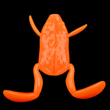 Load image into Gallery viewer, 1PC Lure Topwater Kicking Frog Simulation TPE Frog Bait Long Cast Surface Black Pit Wild Fishing Fake Bait
