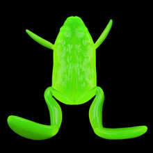 Load image into Gallery viewer, 1PC Lure Topwater Kicking Frog Simulation TPE Frog Bait Long Cast Surface Black Pit Wild Fishing Fake Bait
