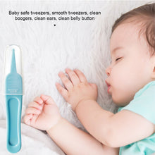 Load image into Gallery viewer, Baby Nose Cleaning Tweezers Infant Ear Nose Navel Clean Tool Safe Baby Dig Booger Clips Snot Removal Newborn Cleaning Supplies
