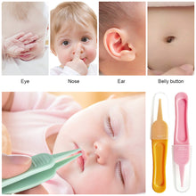 Load image into Gallery viewer, Baby Nose Cleaning Tweezers Infant Ear Nose Navel Clean Tool Safe Baby Dig Booger Clips Snot Removal Newborn Cleaning Supplies
