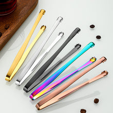 Load image into Gallery viewer, Stainless Steel Ice Cube Clip Ice Tong Bread Food BBQ Clip Barbecue Clip Ice Clamp Tool Bar Kitchen Accessories
