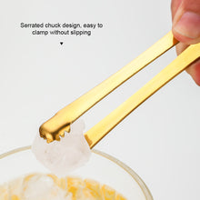 Load image into Gallery viewer, Stainless Steel Ice Cube Clip Ice Tong Bread Food BBQ Clip Barbecue Clip Ice Clamp Tool Bar Kitchen Accessories
