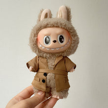 Load image into Gallery viewer, 17cm Labubu Vintage Cozy Coat Fashion Outfits Miniature Doll Clothes for 17cm Cotton Dolls DIY Wardrobe Accessories
