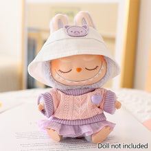 Load image into Gallery viewer, Miniature Lovely Sweater Saree Set for 17cm Labubu Dolls Cute DIY Doll Clothes Fashion Accessories Lovely Outfit Gifts for Girls Friends
