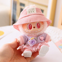 Load image into Gallery viewer, Miniature Lovely Sweater Saree Set for 17cm Labubu Dolls Cute DIY Doll Clothes Fashion Accessories Lovely Outfit Gifts for Girls Friends
