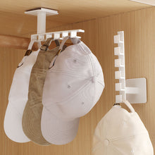 Load image into Gallery viewer, No Punching 6 Hooks Hat Holder Wall Mount Baseball Cap Multifunctional Hanger Wardrobe Hat Storage Hooks
