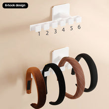 Load image into Gallery viewer, No Punching 6 Hooks Hat Holder Wall Mount Baseball Cap Multifunctional Hanger Wardrobe Hat Storage Hooks
