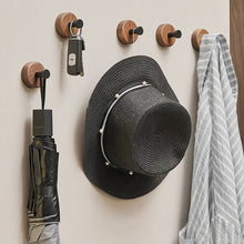 Load image into Gallery viewer, Simple Solid Wood Hook Walnut Key Decorative Towel Holder Hook Wall Mounted Hooks Storage Rack For Bathroom Kitchen
