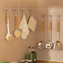 Load image into Gallery viewer, 5/10/20pcs Transparent Heart-shaped Hooks Multi-Purpose Hooks Storage Rack Wall Hangers Hook For Kitchen Bathroom Door
