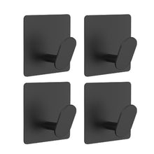 Load image into Gallery viewer, 1/4pcs Stainless Steel Adhesive Wall Hooks for Bathroom Kitchen Towel Key And Clothes Hanger Organizer Strong And Durable
