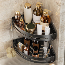 Load image into Gallery viewer, 1/2/3pcs Adhesive Bathroom Shelves No Punching Shampoo Holder Shower Caddy And Towel Storage Organizer for Corner Space Saving
