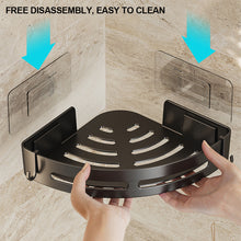 Load image into Gallery viewer, 1/2/3pcs Adhesive Bathroom Shelves No Punching Shampoo Holder Shower Caddy And Towel Storage Organizer for Corner Space Saving
