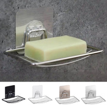Load image into Gallery viewer, 1PC Stainless Steel Bathroom Soap Holder No-Drill Wall-Mounted Design, Single Layer Drainage Design, Simple And Practical Bathroom Shelf
