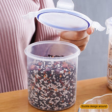 Load image into Gallery viewer, Large Transparent Plastic Food Storage Containers With Seal Moisture-Proof Kitchen Organizer Jars For Grains Spices And Dry Goods
