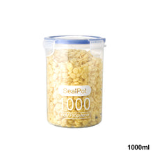 Load image into Gallery viewer, Large Transparent Plastic Food Storage Containers With Seal Moisture-Proof Kitchen Organizer Jars For Grains Spices And Dry Goods
