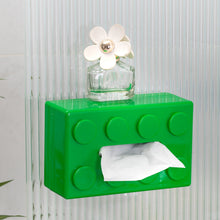 Load image into Gallery viewer, Creative Building Blocks Tissue Box Wall-Mounted Spring Paper Towel Holder Waterproof For Bathroom Living Room And Kitchen

