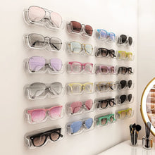 Load image into Gallery viewer, Wall-Mounted Eyeglasses And Sunglasses Organizer Rack Display Holder for Glasses Storage Home Tidying And Wardrobe Decoration
