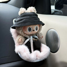 Load image into Gallery viewer, Suitable for 17cm Labubu Pendant Cute Car Safety Leopard Print Seat Car Air Outlet Decoration Car Interior Decoration Ornaments
