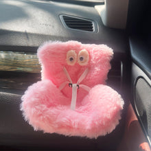 Load image into Gallery viewer, Suitable for 17cm Labubu Pendant Cute Car Safety Leopard Print Seat Car Air Outlet Decoration Car Interior Decoration Ornaments
